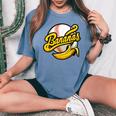 Banana Baseball Lover Cool Game For Kawaii Women's Oversized Comfort T-Shirt Blue Jean