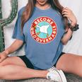 Become Ungovernable Goose Meme For Woman Women's Oversized Comfort T-Shirt Blue Jean