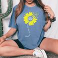 Blessed To Be Called Nana Happy Sunflower Family Women's Oversized Comfort T-Shirt Blue Jean