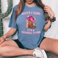 Boots And Bling Its A Cowgirl Thing Cute Love Country Girls Women's Oversized Comfort T-Shirt Blue Jean