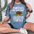 Cool Sea Turtle For Tortoise Turtle Lover Women's Oversized Comfort T-Shirt Blue Jean