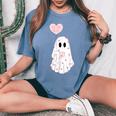 Cute Be My Boo Valentine Ghost Valentine Mens Women's Oversized Comfort T-Shirt Blue Jean