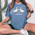 Cute Goose Bumps Animal Pun Lover & Graphic Women's Oversized Comfort T-Shirt Blue Jean