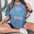 Cute Pit Heeler Family Dog For Men Women's Oversized Comfort T-Shirt Blue Jean