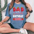 Dad Of The Berry First Birthday Of Girl Strawberry Father Women's Oversized Comfort T-Shirt Blue Jean
