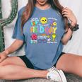 Field Day Fun Day Fun In The Sun Field Trip Student Teacher Women's Oversized Comfort T-Shirt Blue Jean