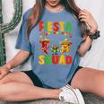 Fiesta Squad Cinco De Mayo 2024 Mexican Party Women Women's Oversized Comfort T-Shirt Blue Jean