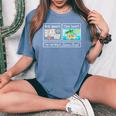 First Speech Then Beach I Am Earning A Summer Break Teacher Women's Oversized Comfort T-Shirt Blue Jean