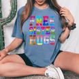 Free Sister Hugs Pride Month Rainbow Transgender Flag Lgbtq Women's Oversized Comfort T-Shirt Blue Jean