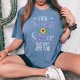 I'm The Youngest Sister Rules Don't Apply To Me Family Women's Oversized Comfort T-Shirt Blue Jean