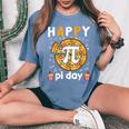 Happy Pi Day Mathematic Math Teacher For Pi Day 314 Women's Oversized Comfort T-Shirt Blue Jean