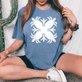 Hawaiian Quilting Pattern Pineapple Aloha Beaches Men Women's Oversized Comfort T-Shirt Blue Jean