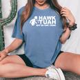 Hawk Tuah Spit On That Thang Girls Interview Women's Oversized Comfort T-Shirt Blue Jean