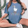 Heterosexuality In This Economy Lgbt Pride Goose Rainbow Women's Oversized Comfort T-Shirt Blue Jean