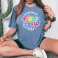 I'm Just Here For Field Day 2024 Teacher Boy Girls Field Day Women's Oversized Comfort T-Shirt Blue Jean