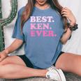 Ken Name Best Ken Ever Vintage Groovy Women's Oversized Comfort T-Shirt Blue Jean