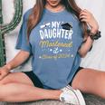 Masters Graduation My Daughter Mastered It Class Of 2024 Women's Oversized Comfort T-Shirt Blue Jean