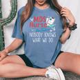 Mds Nurse Nobody Knows What We Do Women's Oversized Comfort T-Shirt Blue Jean