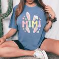 Mimi Grandmother Easter Bunny Mimi Grandma Easter Day Women's Oversized Comfort T-Shirt Blue Jean