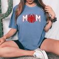 Mom Of The Birthday Boy Costume Spider Web Birthday Party Women's Oversized Comfort T-Shirt Blue Jean