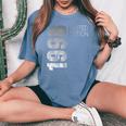 Retro 26 Years Old 26 Birthday For Women Women's Oversized Comfort T-Shirt Blue Jean