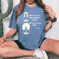 A Sister Act Popular Black Movies Nun's Habit Graphic Women's Oversized Comfort T-Shirt Blue Jean