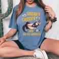 Sneaky Cheeky And Oh-So-Uniquey Weasel Lover Women's Oversized Comfort T-Shirt Blue Jean