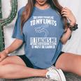 This Sport Pushes Me To My Limits Wrestling Women's Oversized Comfort T-Shirt Blue Jean