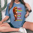 I Am The Storm Junenth Black History Month African Women Women's Oversized Comfort T-Shirt Blue Jean