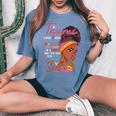 Taurus I Have 3 Sides Sarcastic Zodiac Sign Afro Women Women's Oversized Comfort T-Shirt Blue Jean