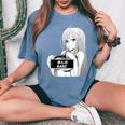 Anime Waifu Hentai Anime Lover Anime Girl Japanese Aesthetic Women's Oversized Comfort T-Shirt Mustard