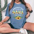 Promoted To Nana Est 2023 Pregnancy New Mom Mother Day Women's Oversized Comfort T-Shirt Mustard