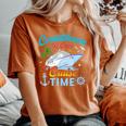 Countdown Is Over It's Cruise Time Cruise Ship Women's Oversized Comfort T-Shirt Crimson