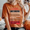 5 Things You Should Know About My Wife Husbandidea Women's Oversized Comfort T-Shirt Yam