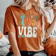 70'S Vibe Costume 70S Party Outfit Groovy Hippie Peace Retro Women's Oversized Comfort T-Shirt Yam