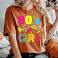 80S Girl 1980S Theme Party 80S Costume Outfit Girls Women's Oversized Comfort T-Shirt Yam