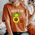 Abuelacado Spanish Grandma Avocado Baby Shower Women's Oversized Comfort T-Shirt Yam