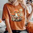 Aesthetic Fox On Mushroom Cottagecore Vintage Nature Floral Women's Oversized Comfort T-Shirt Yam