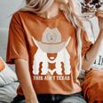 This Ain’T Texas Cowgirl Queen Bee Silhouette Texas Holdem Women's Oversized Comfort T-Shirt Yam