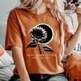 American Totality Solar Eclipse Sunflower April 8 2024 Women's Oversized Comfort T-Shirt Yam