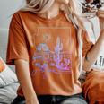 Arizona Az State Map Pride Cactus Vintage Women's Oversized Comfort T-Shirt Yam