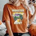 Aunt Monster Truck Are My Jam Truck Lovers Women's Oversized Comfort T-Shirt Yam