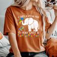 Autism Awareness Family Support Autism Mom Elephants Women's Oversized Comfort T-Shirt Yam