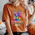 Autism Rainbow Sloth Seeing The World From Different Angle Women's Oversized Comfort T-Shirt Yam