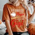 Baseball My Favorite Player Calls Me Gigi Heart Grandma Women's Oversized Comfort T-Shirt Yam