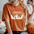 Best Dog Walker Dog Lover Dog Parent Alpha Fearless Leader Women's Oversized Comfort T-Shirt Yam