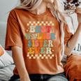 Best Welder Sister Ever Retro Groovy Welder Sister Women's Oversized Comfort T-Shirt Yam