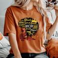 Black Afro Blessed Mom Christian African Mother's Day Women's Oversized Comfort T-Shirt Yam