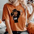 Black Woman Graduate Seniors Class Of 2024 African American Women's Oversized Comfort T-Shirt Yam