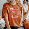 Blessed To Be Called Aunt Cute Flower Happy Women's Oversized Comfort T-Shirt Yam